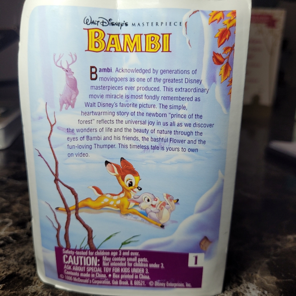 Walt Disney's Masterpiece Bambi VHS - Picture 3 of 5